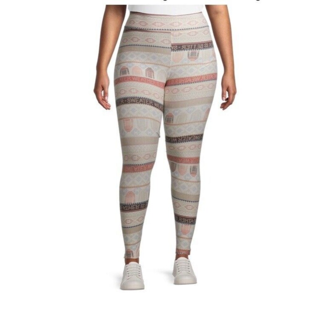 Derek Heart Women's Plus Sz L Soft Pull On Leggings Sweater Weather Stretch Pant